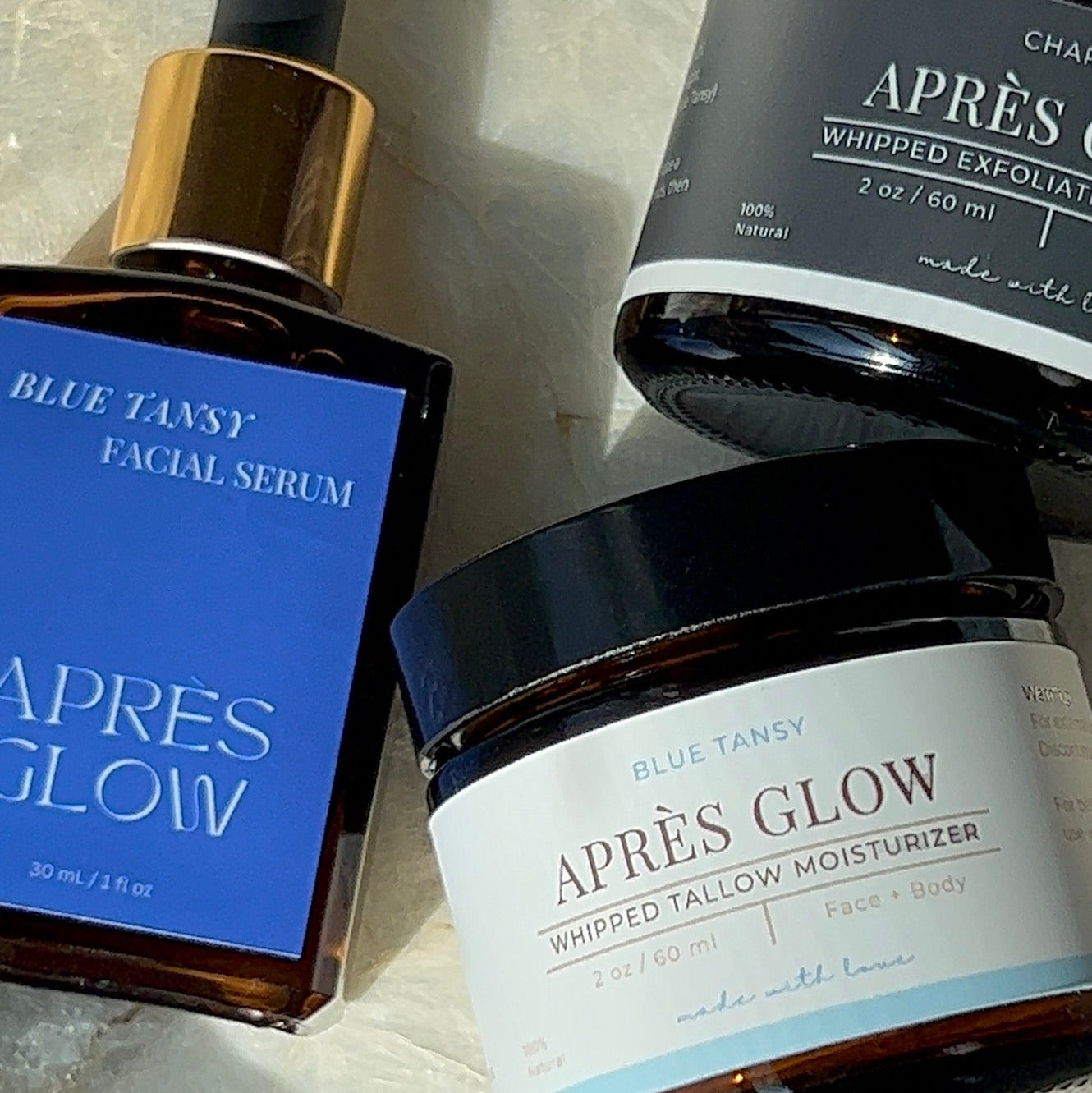 Blue Tansy Skincare Starter Kit – All-Natural Hydrating, Soothing & Anti-Aging Essentials - Après Glow
