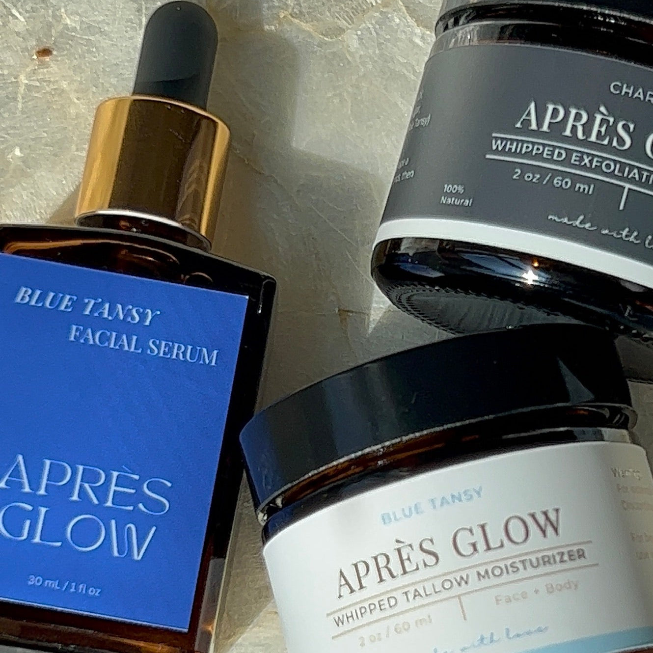 Blue Tansy Skincare Starter Kit – All-Natural Hydrating, Soothing & Anti-Aging Essentials - Après Glow